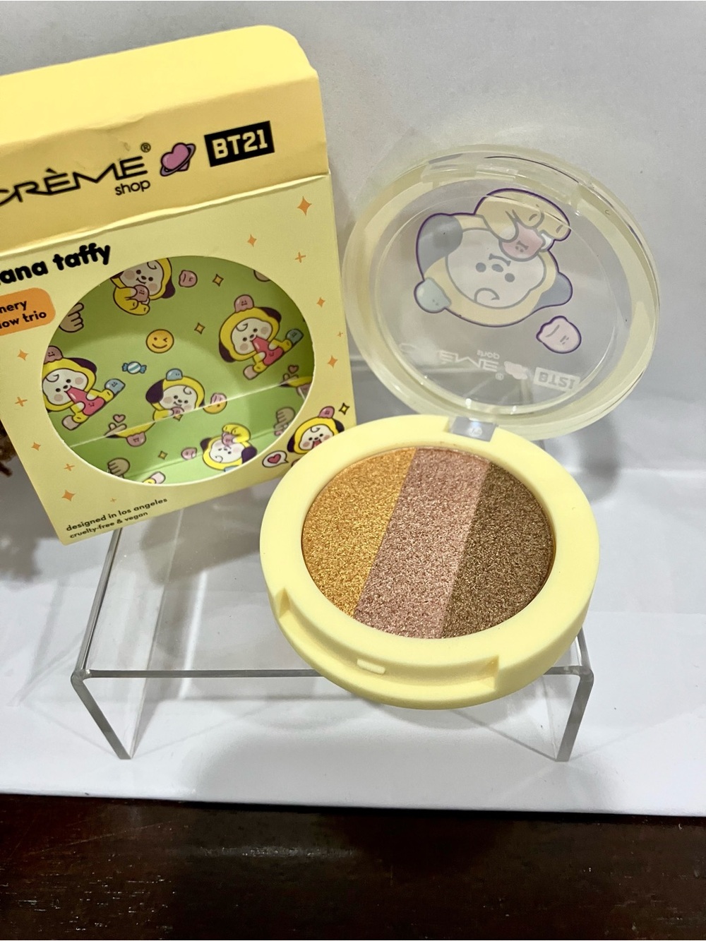 The Crème Shop Banana Taffy Shimmery shadow trio